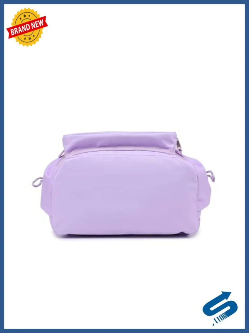 Flip-Top Nylon Ita Backpack, Clear Pin Display Kawaii Travel Daypack